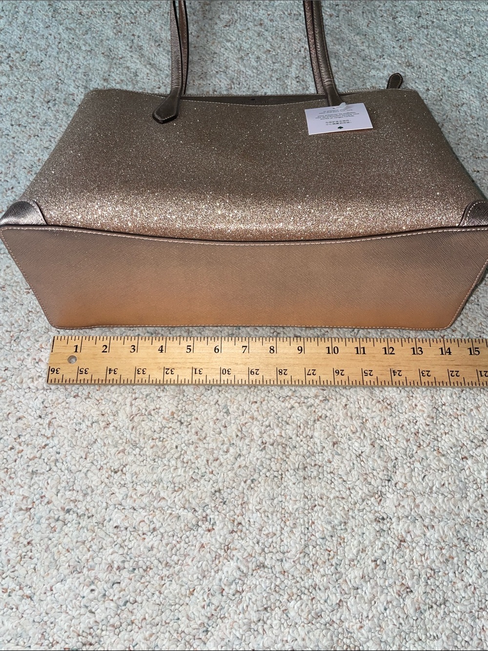kate spade Glitter Tote in Rose Gold Sparkle - Picture 10 of 11